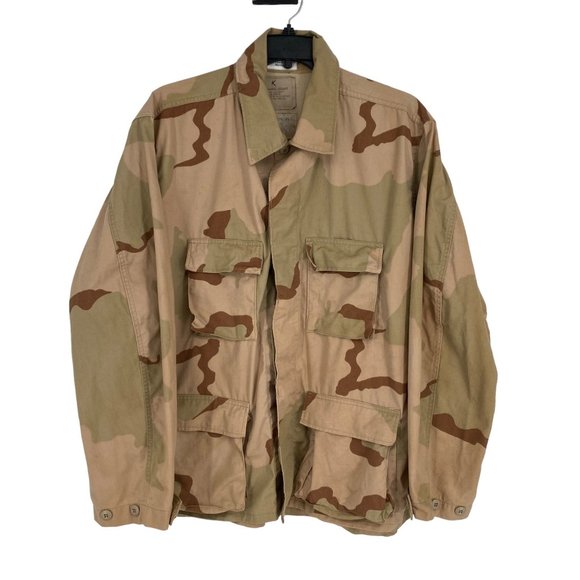NWT Buzz Off Mens XL Desert Army Camo Jackets Collared Pockets Insect Shield - Picture 14 of 14